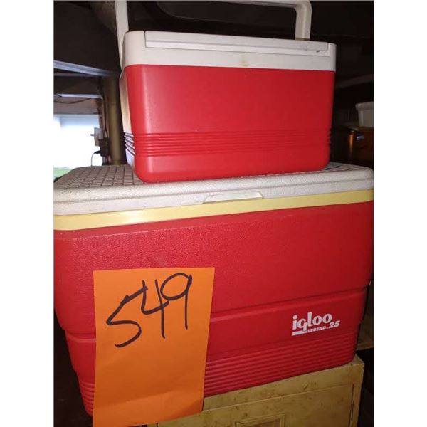 PAIR OF IGLOO COOLERS