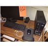 Image 2 : OFFICE LOT: COMPUTER DESK, COMPAC COMPUTER, 2 BROTHER PRINTERS AND STAND, HP SCANNER