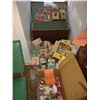 Image 1 : HUGE VINTAGE TOY LOT, TOY CHEST WITH VINTAGE TOYS AND COLLECTIBLE BOOKS
