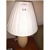 Image 5 : BUNDLE LOT: SOLID OAK MAGAZINE STAND, DIGITAL CAMERA, 2 TABLE LAMPS