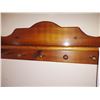Image 10 : VINTAGE 5 PC WALNUT BEDROOM SUITE, OAK WALL SHELF W/ 5 HANGERS