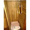 Image 2 : VINTAGE 5 PC WALNUT BEDROOM SUITE, OAK WALL SHELF W/ 5 HANGERS