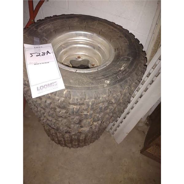 3 THREE WHEELER TIRES W/ RIMS 20x11x9