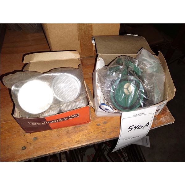 GLENAIRE RESPIRATOR W/ EXTRA FILTERS