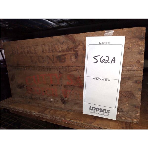 ANTIQUE CUTTY SARK SCOTCH WHISKEY CRATE