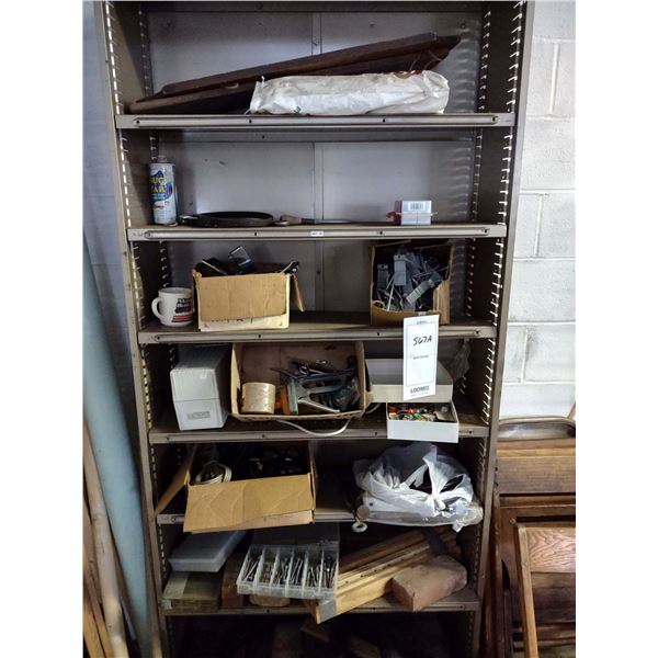 7 SHELF METAL CABINET W/ ACCESSORIES