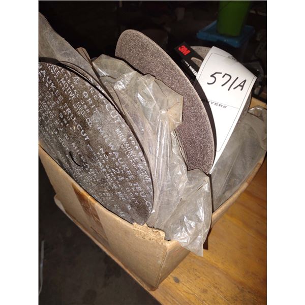 BOX OF ASSORTED SAND PAPER