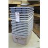 Image 2 : Lot of 18 Plastic Tubs/Dish Tubs