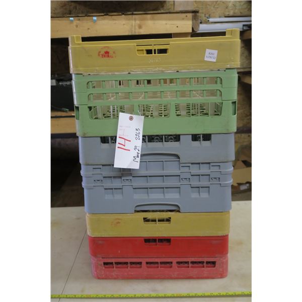 Lot of Plastic Trays for Glasses