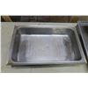 Image 7 : 3 Stainless Food Warmer Dishes w/ Lids - 22x14in.