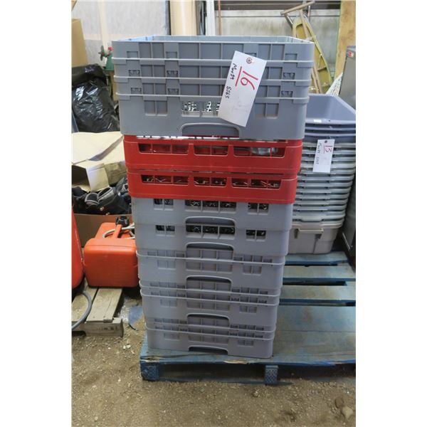 Lot of Plastic Trays for Glasses