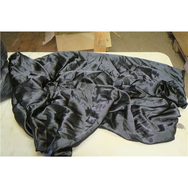Large Mystery Bag of Black Cloth/Covers & Misc. Decorations