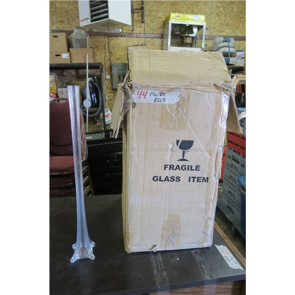 12 Tall Skinny Vases 27in. Tall