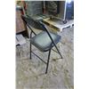 Image 5 : 4 Metal Folding Chairs - Black