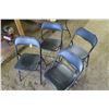 Image 2 : 4 Metal Folding Chairs - Black
