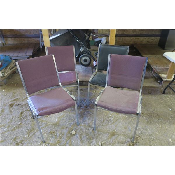 4 Metal Frame Event Chairs