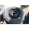 Image 2 : 4 - Matching Tires & 4 Bolt Steel Rims - Hankook Winters 175/70R13