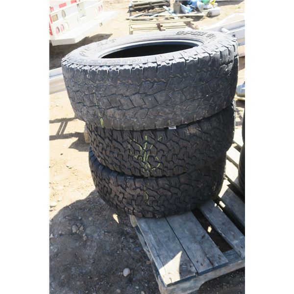 3 - R20 Tires, 2 Matching, 1 Odd one out - 1x Open Country LT295/65R20, 2x BF Goodrich LT275/60R20