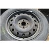 Image 2 : 4 - Steel 15" Rims with Tires - All 195/60R15, 1x Petlas, 2x HTR Enhance, 1x Motomaster