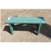 Image 1 : Green Wood Garden Bench - 11x40x20H in.