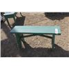 Image 3 : Green Wood Garden Bench - 11x40x20H in.