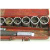Image 6 : 1/2" Socket Set w/ 5 Extra Sockets in Snap On Tin