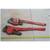 Image 6 : 2 Pipe Wrenches - Steel Handle 18"