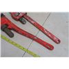 Image 8 : 2 Pipe Wrenches - Steel Handle 18"