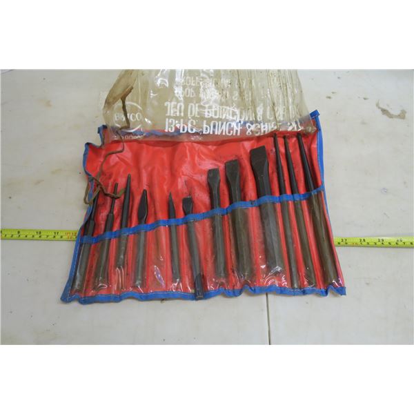 13pc. Punch & Chisel Set - Good Quality & Condition