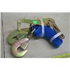 Image 3 : 3 Hook End Ratchet Straps - 2" x 7ft. 10 000 lbs.