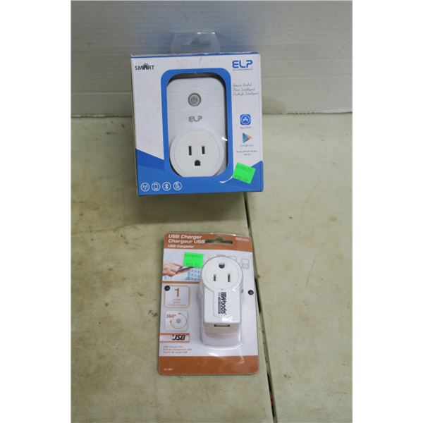 ELP Smart Socket & USB Charger Adapter - NIB