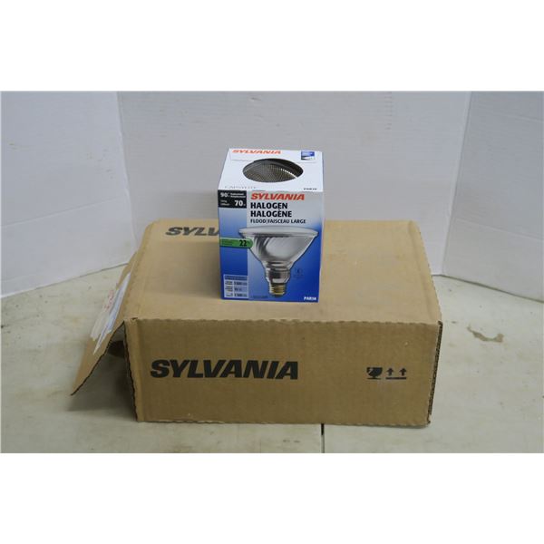 Box of 6 Sylvania 70W Halogen Flood Lights - New