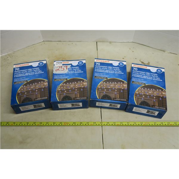4 Boxes - 70 Synchronized Colour Twinkle LED Lights
