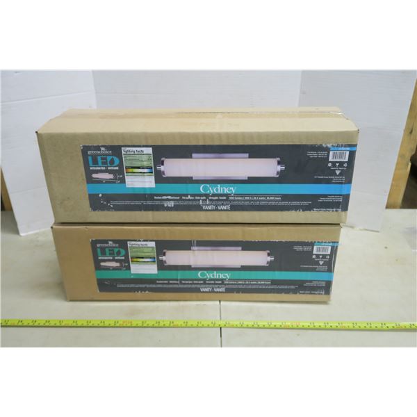 2x - 19" Wide Vanity Light 3000k 1600 Lumens - Brushed Nickel