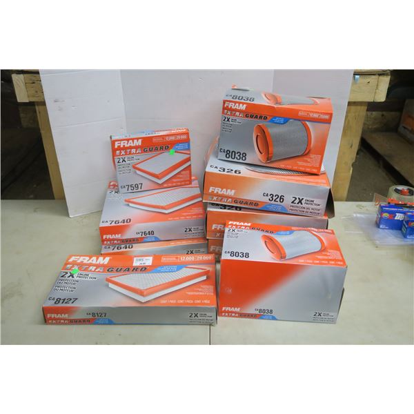 Box of Fram Air Filters