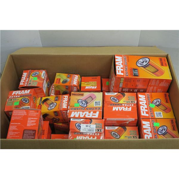 Box of Fram Oil Filters