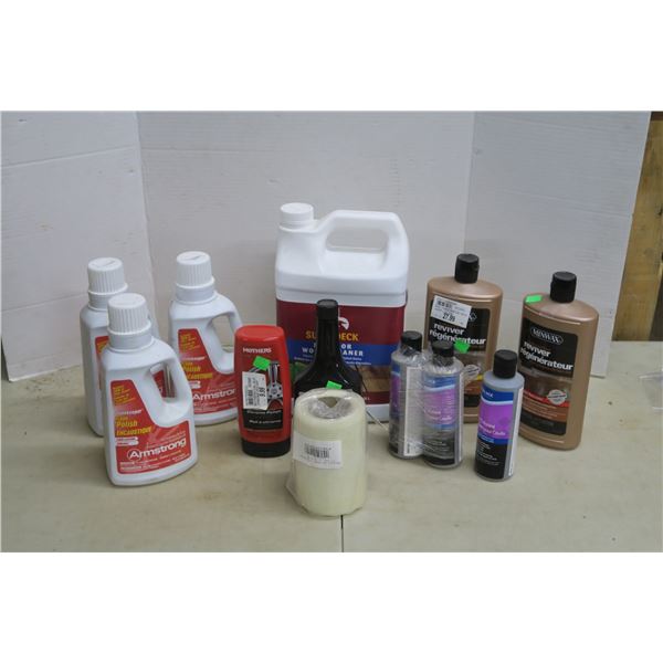 Box of Mostly Floor Care Products
