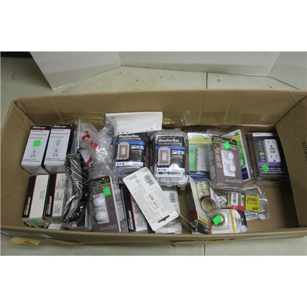 Electricians Lot - NIB Receptacles, Switches & Misc.