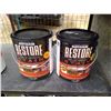 Image 1 : 2x Restore Solid Acrylic Stain for Concrete & Wooden Surface