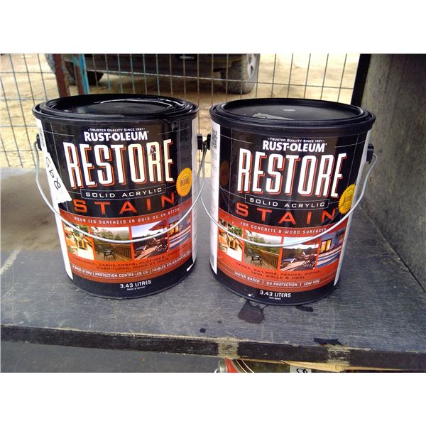 2x Restore Solid Acrylic Stain for Concrete & Wooden Surface