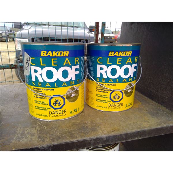 2x Bakor Clear Roof Sealant