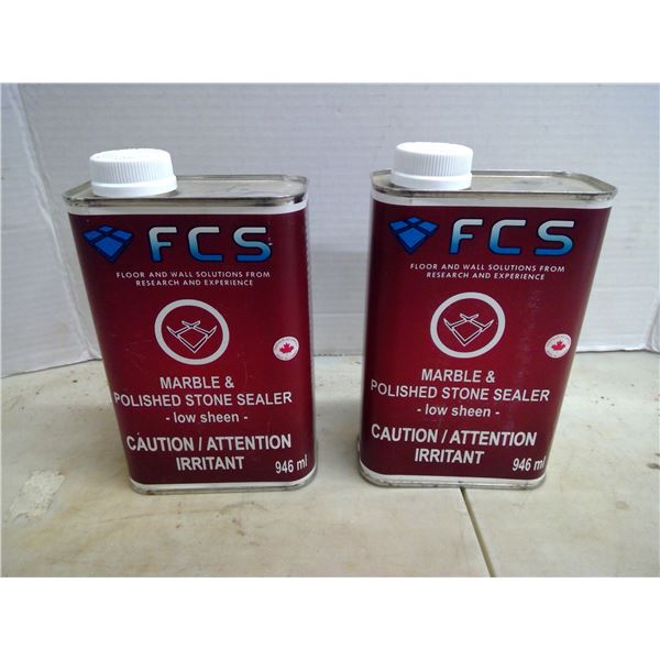 2x 946mL FCS Marble & Polished Stone Sealer - Low Sheen