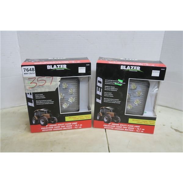 2x - 4" Square Utility Flood Light