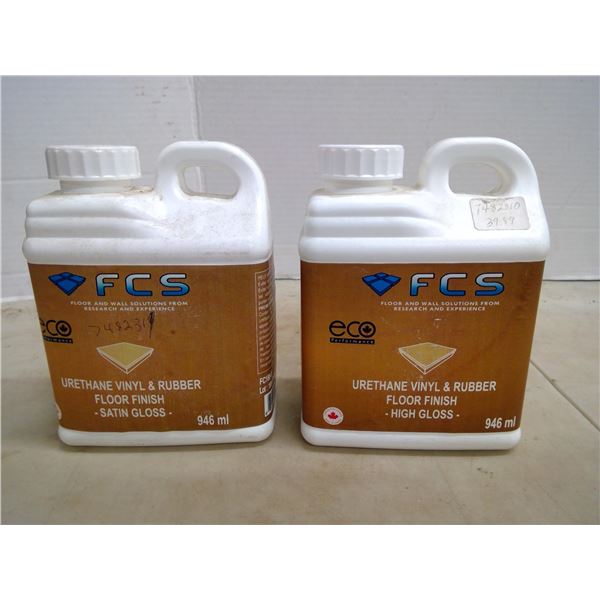 2x 946 mL FCS Urethane Vinyl & Rubber Floor Finish - Satin Gloss