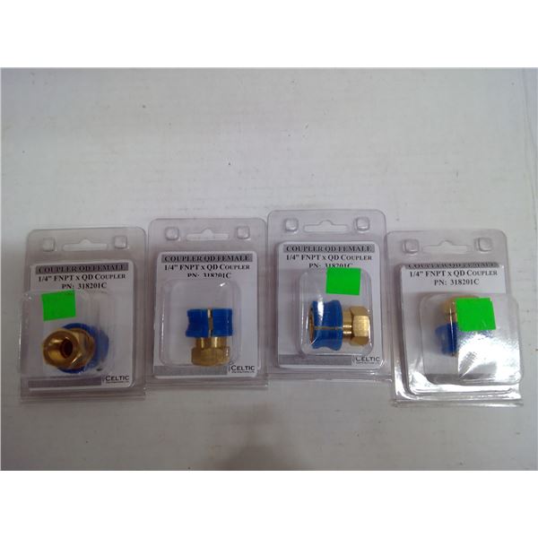 4x Coupler QD Female 1/4" FNPT x QD Coupler - PN 318201C