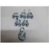 Image 1 : 3/8 x 1/4" Eye Grab Hook and 5x 5/8" Iron Rope Clips