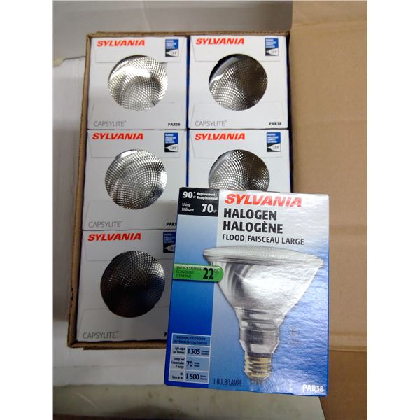 Box of 6 Sylvania Flood Lights