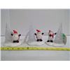 Image 1 : 3 LED Xmas Decorations - Santa and Snowman