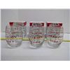 Image 1 : 3x Xmas Wine Glasses