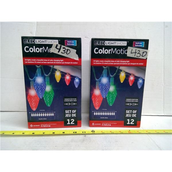 LED Ligh Show Color Motion Xmas Lights x2